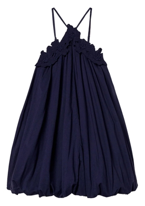 TWINSET floral-appliqué dress - Blue