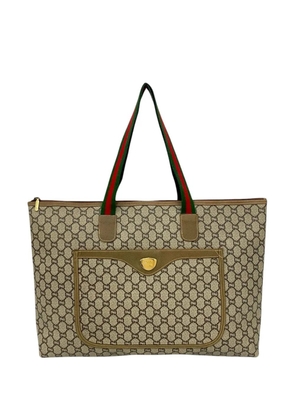 Gucci Pre-Owned 20th Century GG Supreme Plus Web tote bag - Neutrals