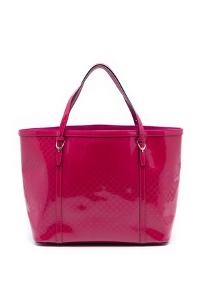 Gucci Pre-Owned 2016-2025 Patent Microguccissima Nice tote bag - Pink