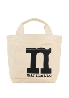 Marimekko canvas tote bag - Neutrals