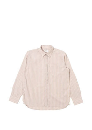 Universal Works Lazy Day striped pocket shirt - Neutrals