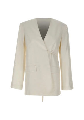 HERSKIND Indiana tie-belt blazer - Neutrals