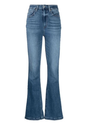 PAIGE flared mid-rise jeans - Blue