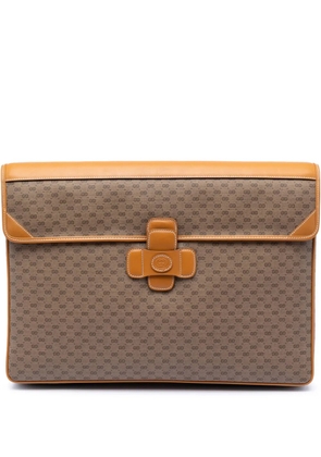 Gucci Pre-Owned 20th Century Micro GG Supreme Portfolio Case business bag - Neutrals