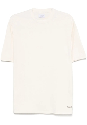 AMISH logo-print T-shirt - Neutrals