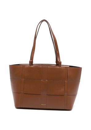 DeMellier Florence woven leather florence tote bag - Brown