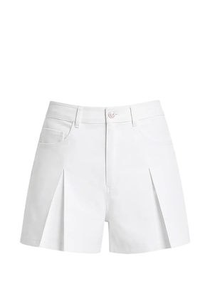Cinq A Sept pleated denim shorts - White