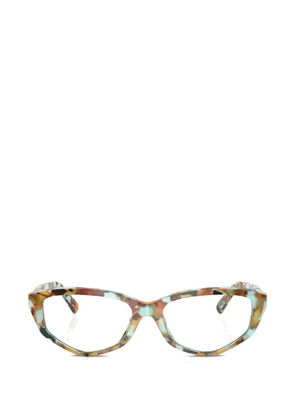 Tiffany & Co Eyewear geometric-frame patterned glasses - Blue