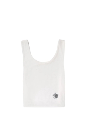 Être Cécile logo-graphic tote bag - White