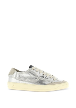 Autry Windscape metallic suede windscape sneakers - Silver