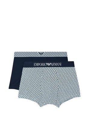 Emporio Armani logo-detail boxers set (set of two) - Blue