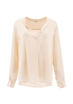 Vietti V-neck blouse - Neutrals