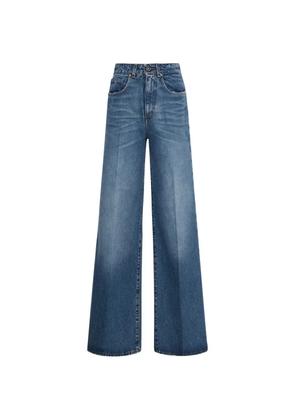 John Richmond wide-leg cotton jeans - Blue
