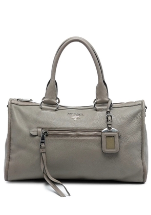Prada Pre-Owned 2000-2025 Vitello Daino Zip Top satchel - Grey