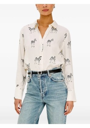 Rails Saige zebra-print buttoned shirt - Neutrals