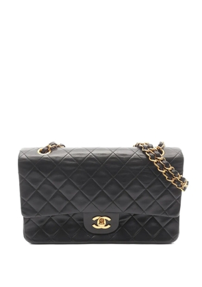 CHANEL Pre-Owned 1994-1996 Double Flap chain-strap shoulder bag - Black