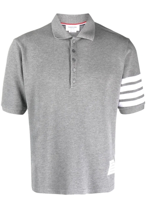 Thom Browne 4-Bar Stripe 2003-print polo shirt - Grey