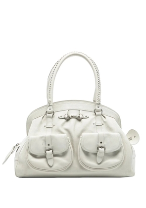 Christian Dior Pre-Owned 2007 Large Calfskin My Dior Frame handbag - White