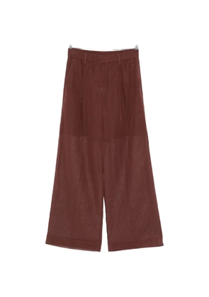 Brunello Cucinelli transparent trousers - Brown