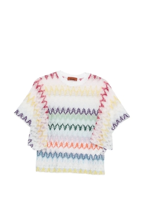 Missoni flutter-sleeve T-shirt - White