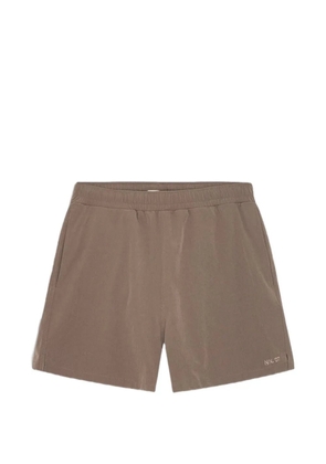 NN07 elasticated embroidery shorts - Neutrals