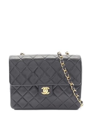 CHANEL Pre-Owned 1991 Mini Matelassé quilted chain shoulder bag - Black