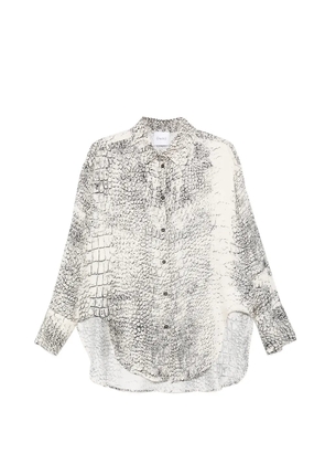 Nude printed shirt - Neutrals