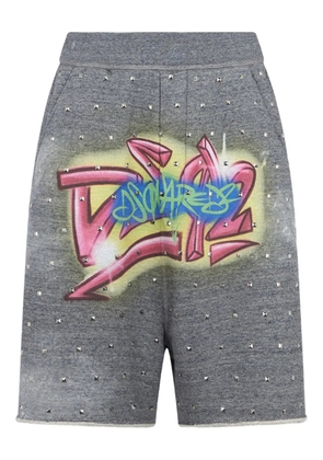 DSQUARED2 studded rebel tags shorts - Grey