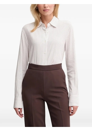 Benetton striped button-up shirt - White