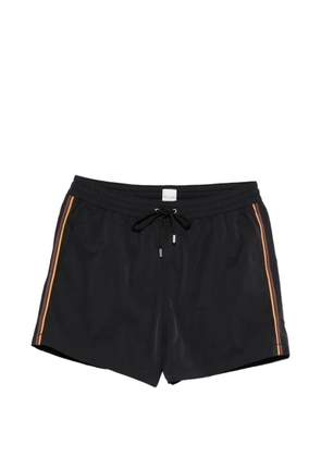 Paul Smith drawstring stripe swim shorts - Black