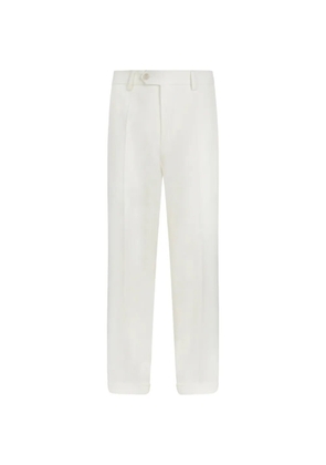BOSS button trousers - White