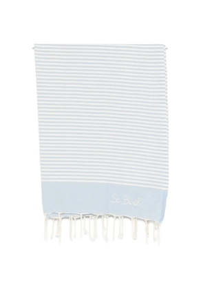 MC2 Saint Barth Foutas striped beach towel - Blue