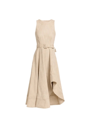 Cinq A Sept Zelda asymmetric midi dress - Neutrals