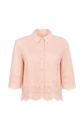 TWINSET button-down detailed-hem shirt - Pink