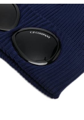 C.P. Company Goggle-detail beanie hat - Blue