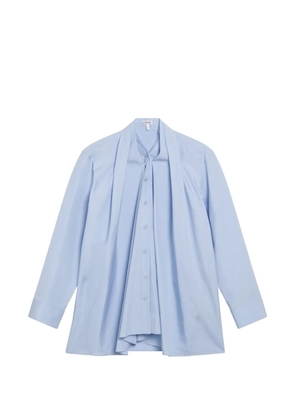 LOEWE draped cotton shirt - Blue