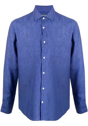 Frescobol Carioca classic linen shirt - Blue