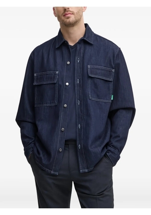 Benetton flap-pocket shirt - Blue