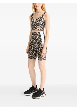Fusalp Biarro leopard-pattern shorts - Neutrals