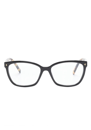 Prada Eyewear tortoiseshell-effect square-frame glasses - Black