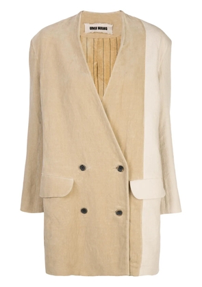 Uma Wang oversized double-breasted blazer - Neutrals