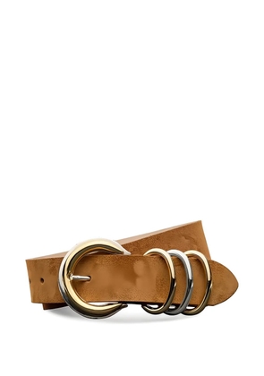 L'Agence Tobar ring leather belt - Brown