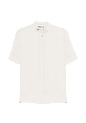 Iceberg collarless shirt - Neutrals