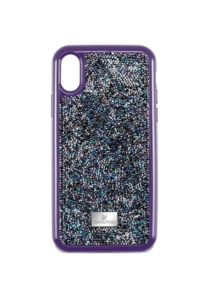 Swarovski Iphone XS Glam Rock crystal phone case - Purple