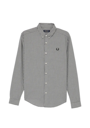 Fred Perry gingham-checked shirt - Black