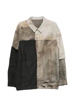 Rick Owens DRKSHDW Jumbo Worker panelled jacket - Neutrals