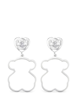 TOUS bear-shape drop earrings - Silver
