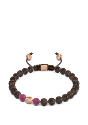 Shamballa Jewels beaded ruby and diamond bracelet - Brown