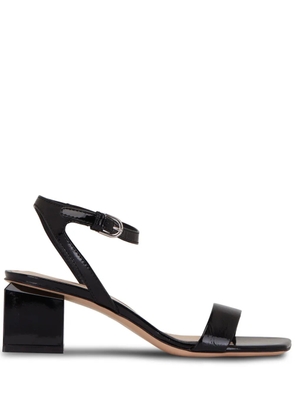AGL patent-finish leather sandals - Black
