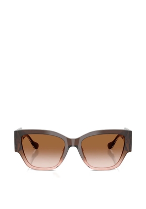 Versace Eyewear geometric-frame sunglasses - Brown